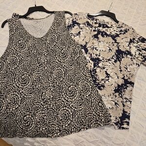 Batch of 2 Women’s Blouses – Both Size 1X – Croft & Barrow + JM Collection